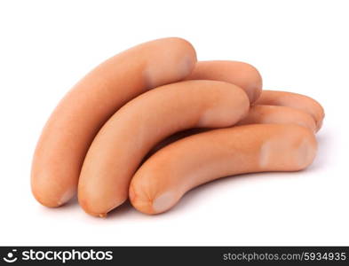 Frankfurter sausage isolated on white background