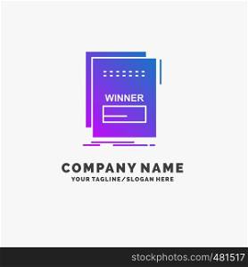 fraud, link, maleficient, malicious, script Purple Business Logo Template. Place for Tagline.. Vector EPS10 Abstract Template background