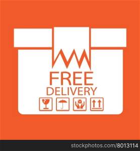 Free delivery Box icon Illustration symbol design