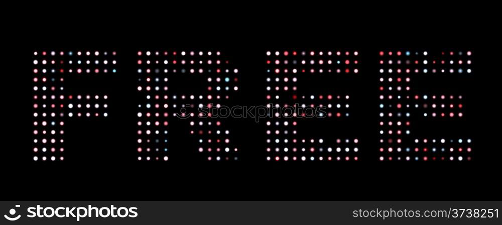 Free led text