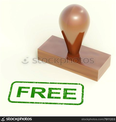 Free Rubber Stamp Showing Freebie and Promo. Free Rubber Stamp Showing Freebie and Promos