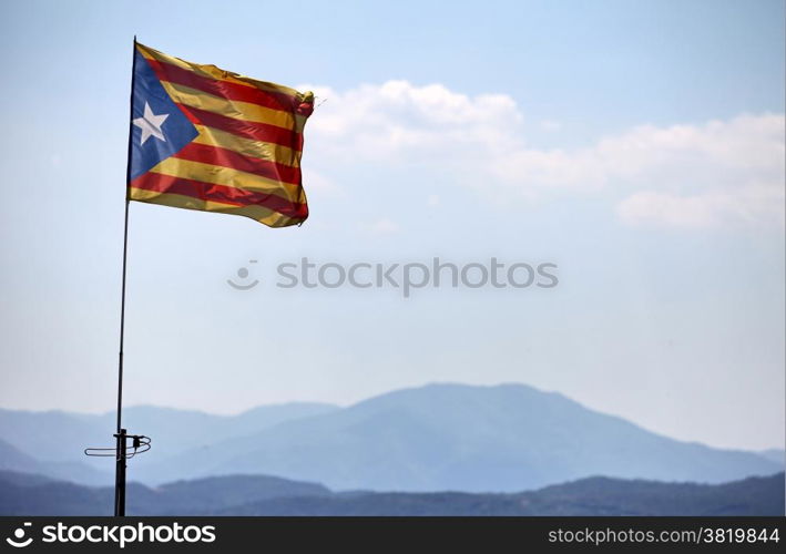 freedom flag of Catalonia