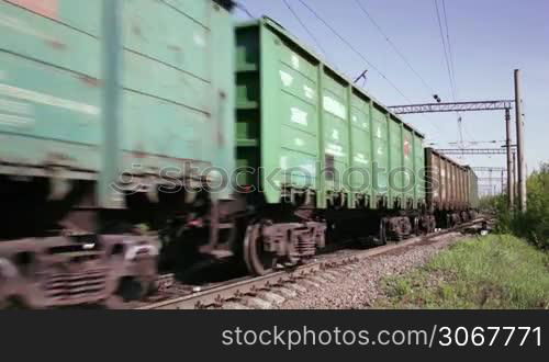 Freight train time lapse