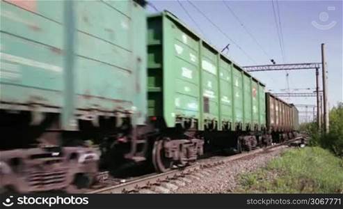 Freight train time lapse