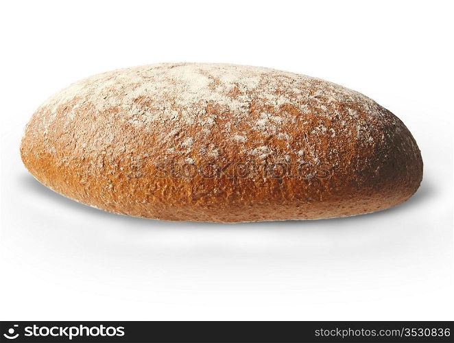 French bread isolated against a white background.