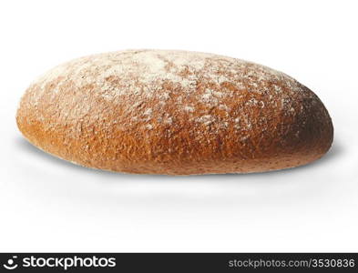 French bread isolated against a white background.