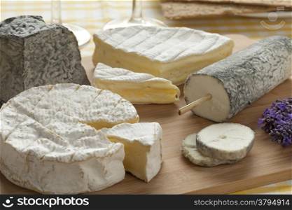 French cheese platter as dessert