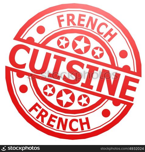 French cuisine stamp