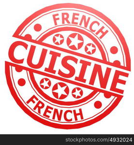 French cuisine stamp