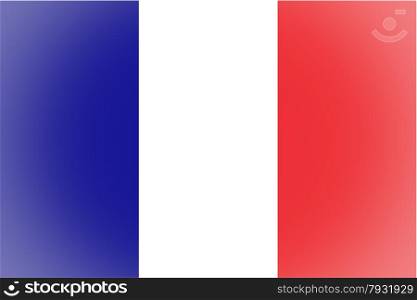 French flag vignetted. Vignetted French flag of France