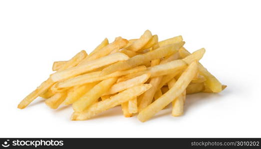 french fries isolated on white