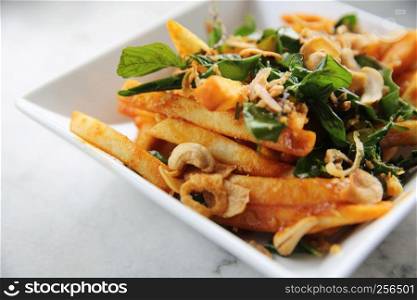 French fries with thai spicy