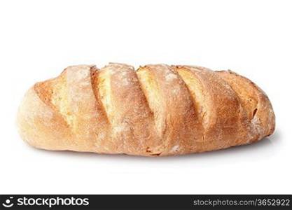 french loaf bread isolated on white background