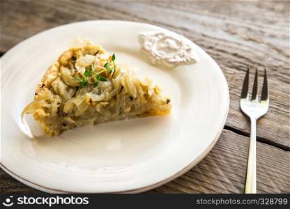 French open onion pie