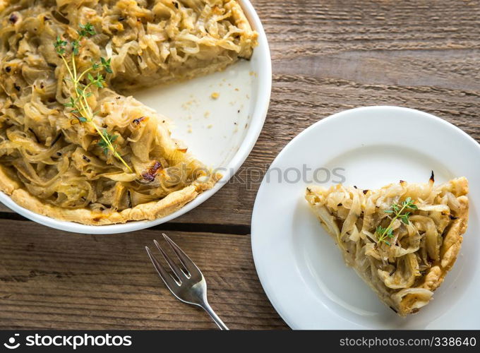 French open onion pie