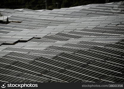 French photovoltaic solar plant in the Gard department in Ales