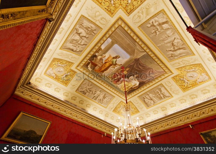 Fresco paiting in Palatina Gallery, Palazzo Pitti (Pitti Palace), a Renaissance palace.
