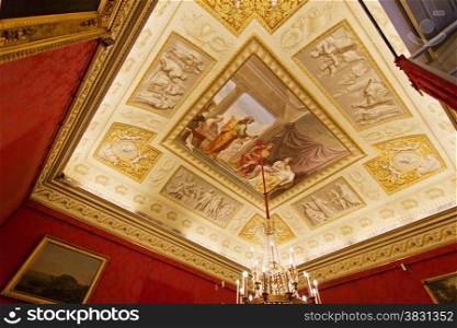 Fresco paiting in Palatina Gallery, Palazzo Pitti (Pitti Palace), a Renaissance palace.