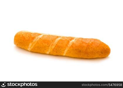 Fresg bread isolated on the white background