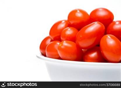 Fresh and delicious garden variety cherry tomatoes.