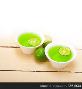 fresh and healthy green lime lemonade macro closeup