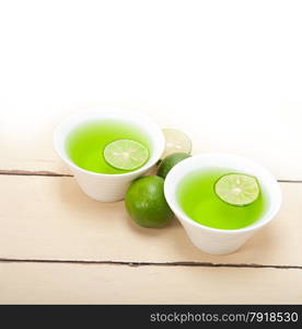 fresh and healthy green lime lemonade macro closeup