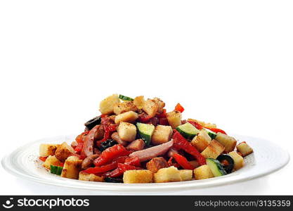 fresh and tasty mexican salad served on the plate