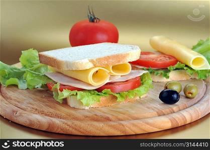 fresh and tasty sandwich ready to eat
