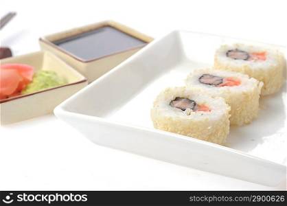 fresh and tasty traditional Japanese sushi