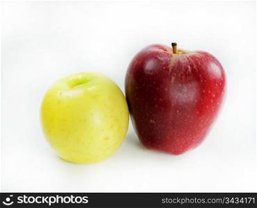 fresh apple fruit on white background. fresh apple