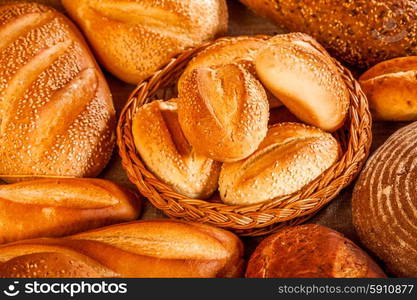 Fresh Assortment of baked bread