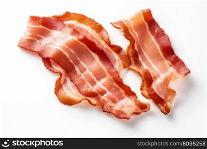 Fresh bacon. Meal slice cooking. Generate Ai. Fresh bacon. Generate Ai