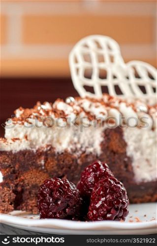 fresh baked blackberry cake close up photo