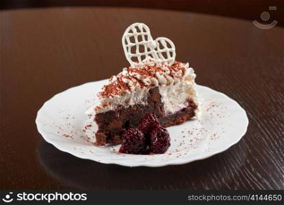 fresh baked Blackberry cake closeup