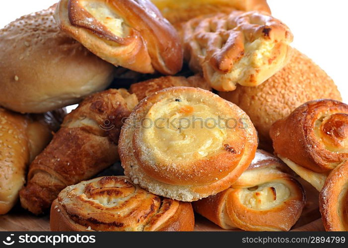 fresh baked bread close up