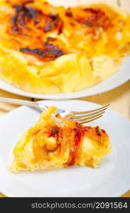 fresh baked homemade rustic pears pie macro closeup