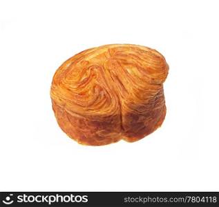 fresh baked sweet bread isolated over white