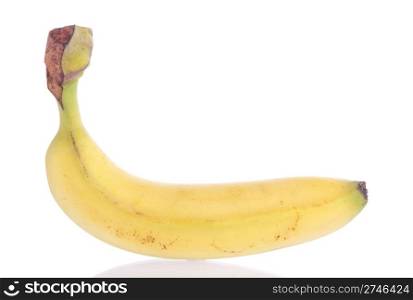 fresh banana fruit isolated on white background