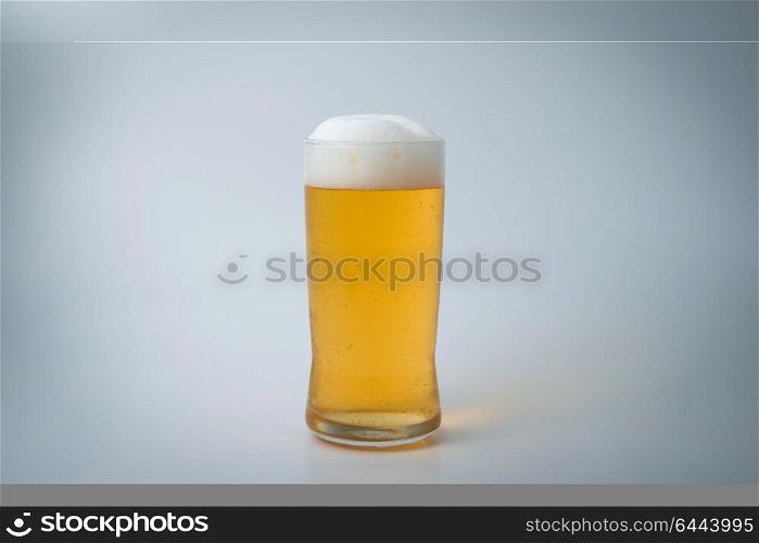 fresh beer mug isolated on white background
