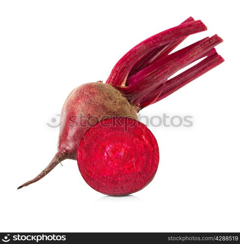 Fresh beetroot isolated