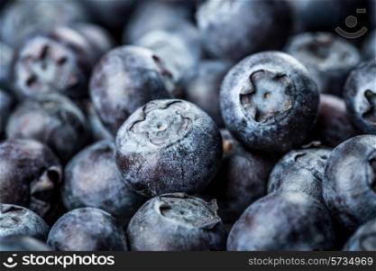 Fresh Berries - Blueberries background closeup