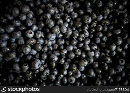 Fresh Bilberries. Texture blueberry berries close up
