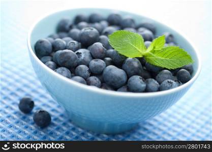 fresh blueberry in bowl