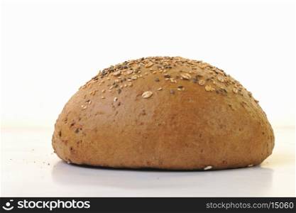 fresh bread food healthy product isolated on white
