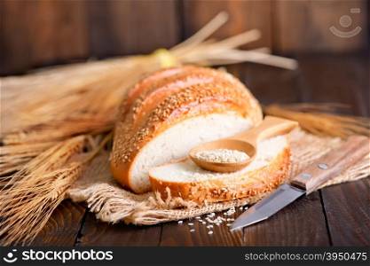 fresh bread, fresh bread on a tabler