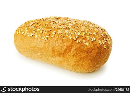 Fresh bread isolated on the white background