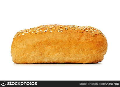 Fresh bread isolated on the white background