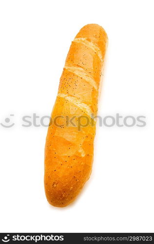 Fresh bread isolated on the white background