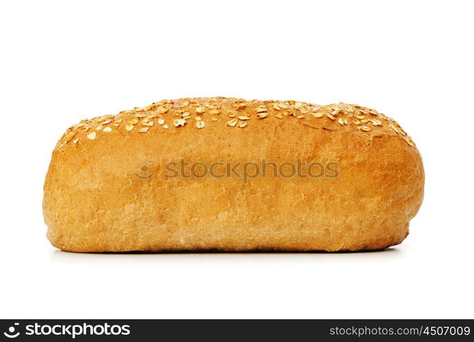 Fresh bread isolated on the white background