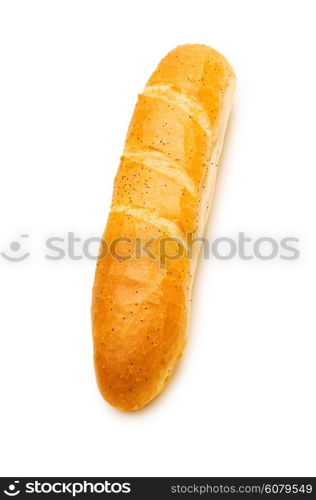 Fresh bread isolated on the white background